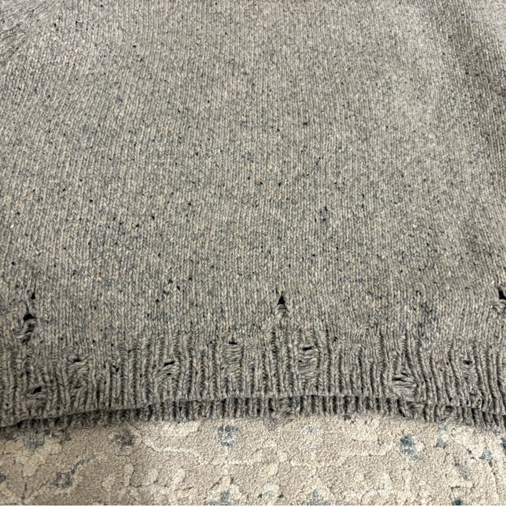 Acne Studios Gray Sweater with Colorful Flower Patterns - Picture 4 of 5